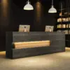 Retro Solid Wood Reception Desk - Maoters