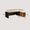 Industrial-Style Solid Wood Executive Desk - Maoters Industrial-Style Solid Wood Executive Desk - Maoters