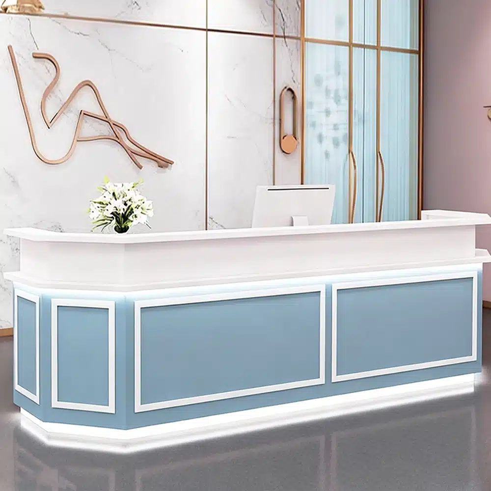 Rectangle Engineered Wood Reception Desk Rectangle Engineered Wood Reception Desk