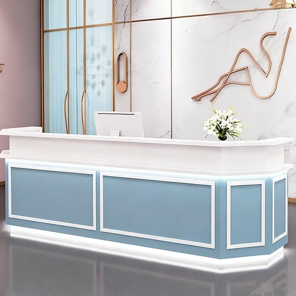 Rectangle Engineered Wood Reception Desk Rectangle Engineered Wood Reception Desk