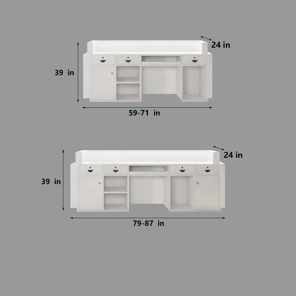 Simple Lacquer Reception Desk Simple Lacquer Reception Desk - Beauty & Bar