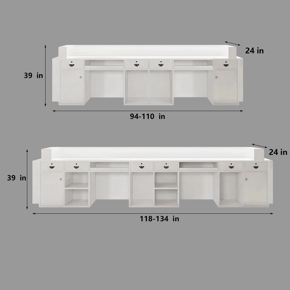 Simple Lacquer Reception Desk Simple Lacquer Reception Desk - Beauty & Bar