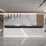 Simple Lacquer Reception Desk - Beauty & Bar