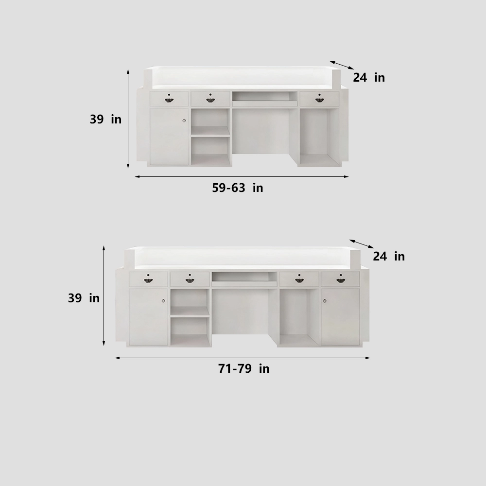 Simple Lacquer Reception Desk - Beauty & Bar Simple Lacquer Reception Desk - Beauty & Bar