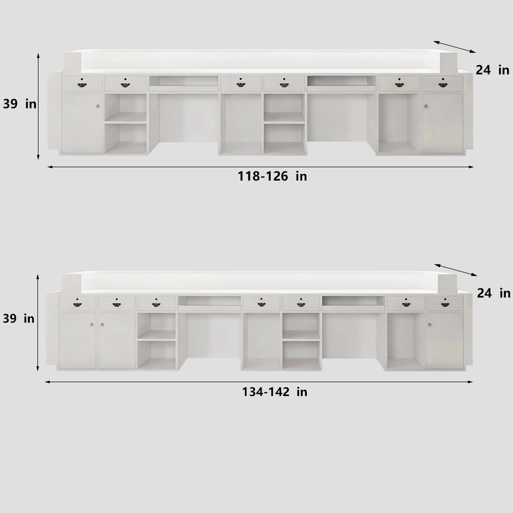 Simple Lacquer Reception Desk - Beauty & Bar Simple Lacquer Reception Desk - Beauty & Bar