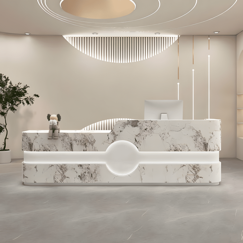 Simple Modern Creative Reception Desk