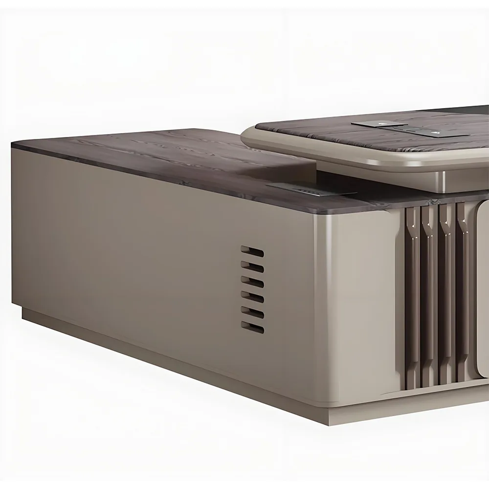 Simple Modern Executive Desk - Premium Lacquer Finish Simple Modern Executive Desk - Premium Lacquer Finish