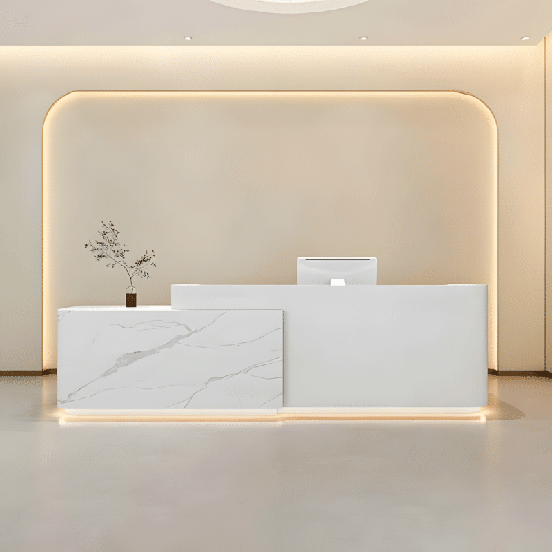 Simple Modern Lacquered Front Desk