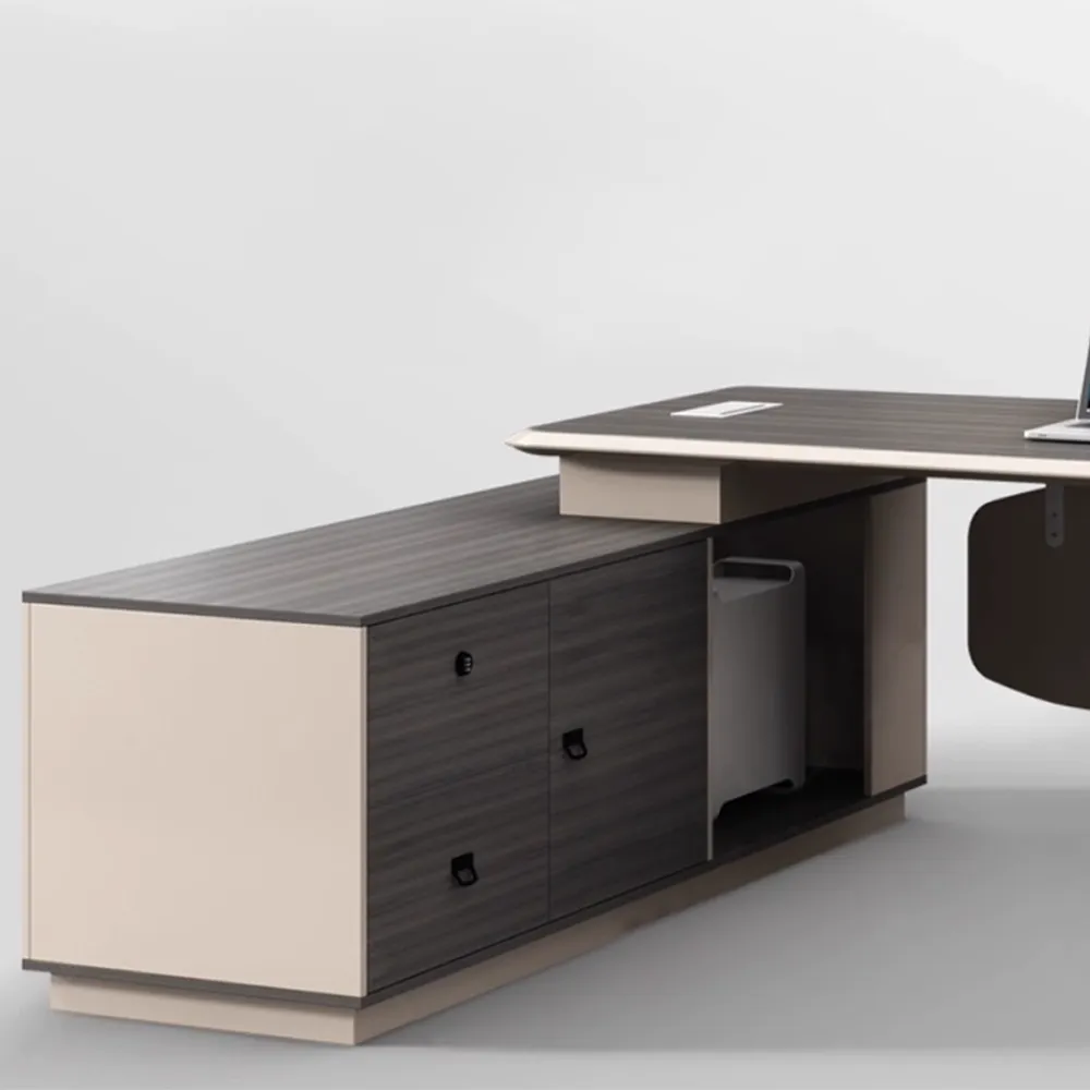 Simple Modern Manager Desk - Light Luxury