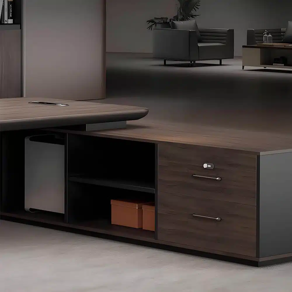 Simple Modern President Desk - Large & Elegant
