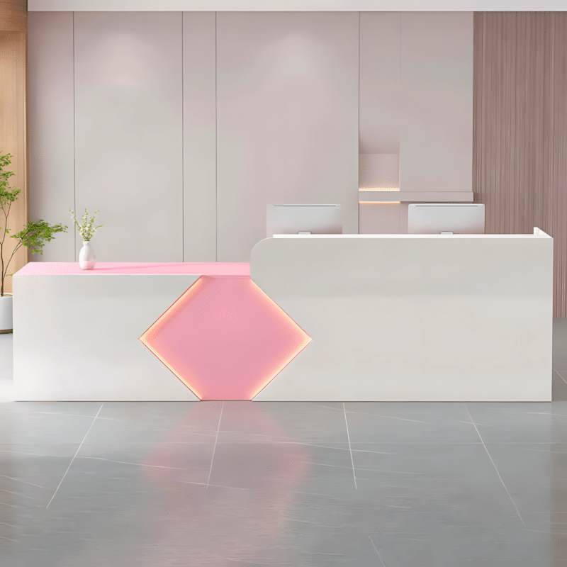 Simple Modern Rectangular Reception Desk