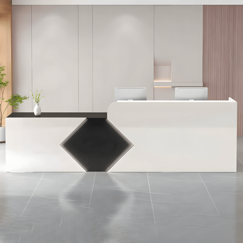 Simple Modern Rectangular Reception Desk