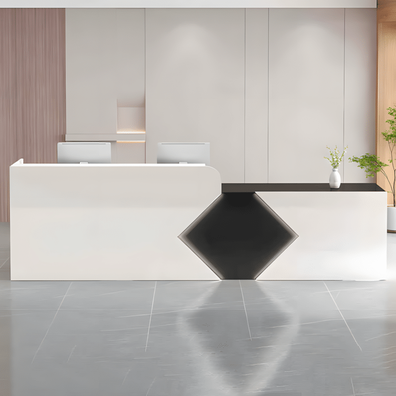 Simple Modern Rectangular Reception Desk