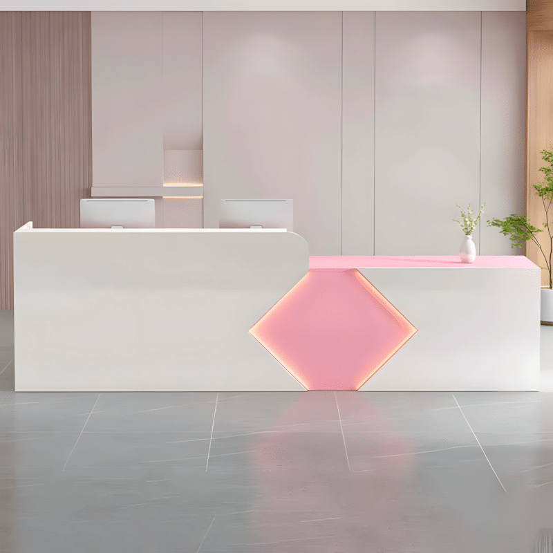 Simple Modern Rectangular Reception Desk