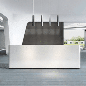 Simple Modern Lacquer Office Reception Desk