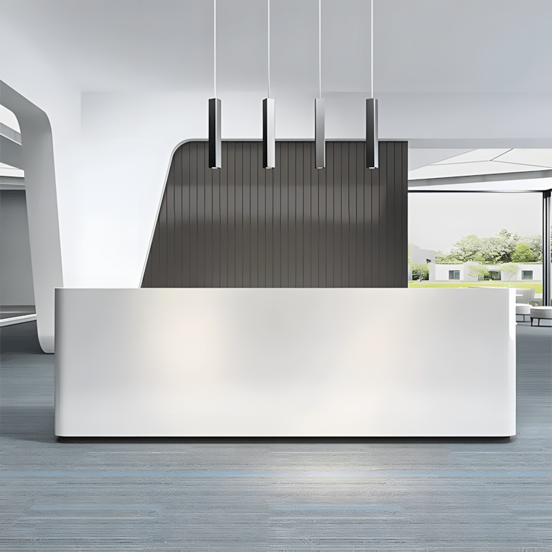 Simple Modern Lacquer Office Reception Desk