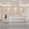 Simple Modern Stainless Steel Reception Desk - Maoters
