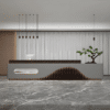 Simple and Modern Hotel Reception Desk