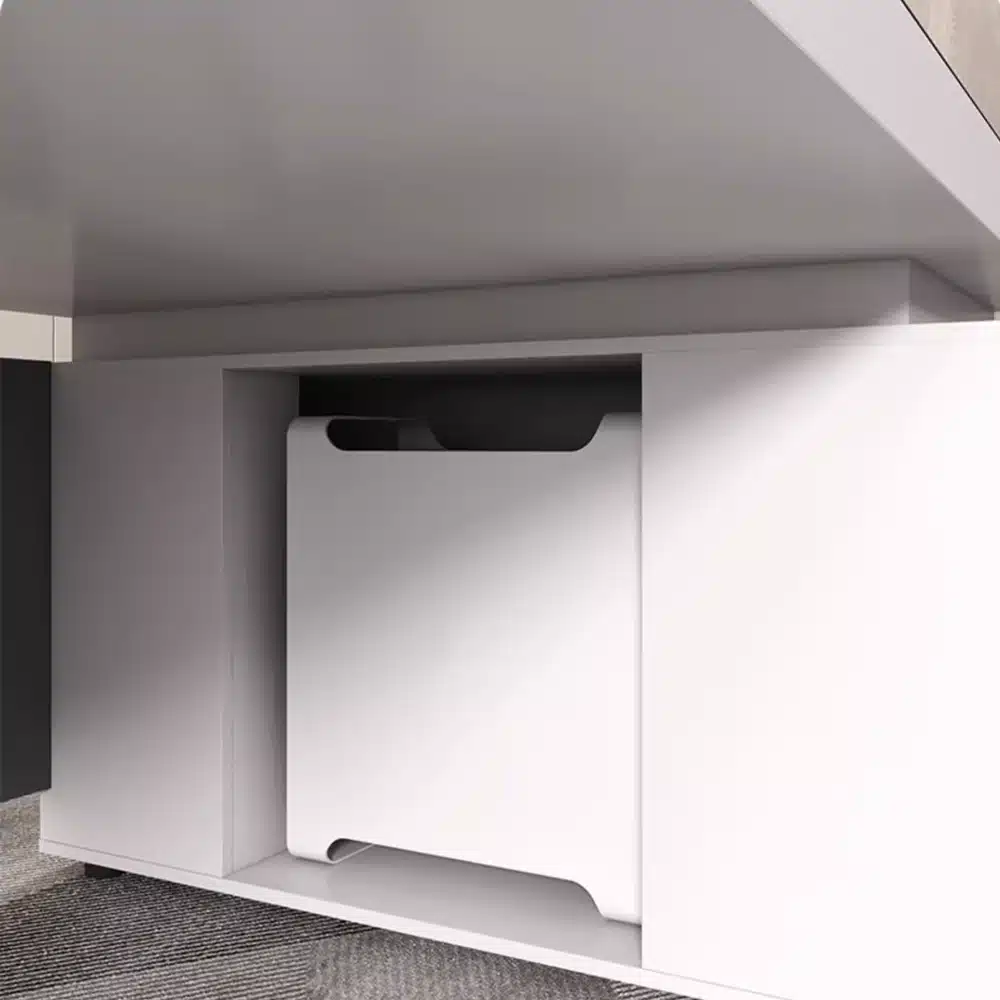 Sleek Modern Desk for Finance Managers & Supervisors Sleek Modern Desk for Finance Managers & Supervisors