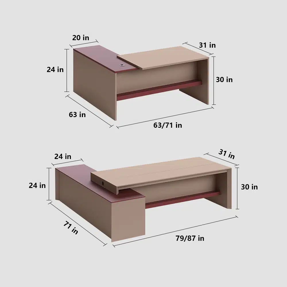 Sleek Modern Executive Desk - Maoters