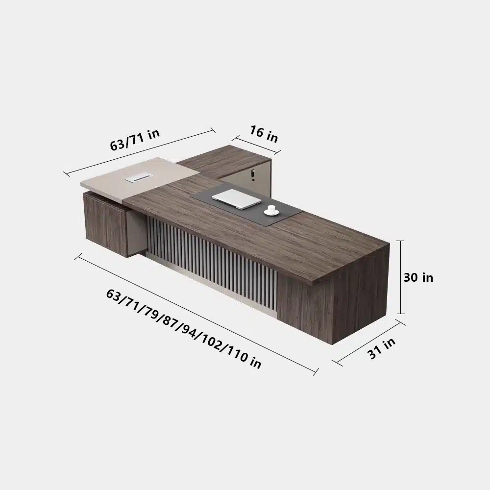 Sleek Modern Executive Desk - Premium Quality Sleek Modern Executive Desk - Premium Quality