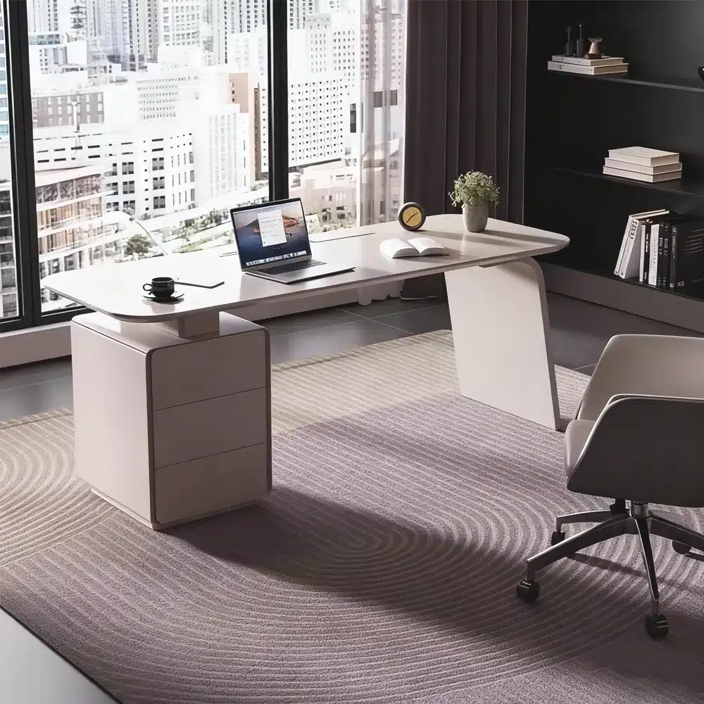 Sleek Modern Lacquer Desk - Maoters Sleek Modern Lacquer Desk - Maoters