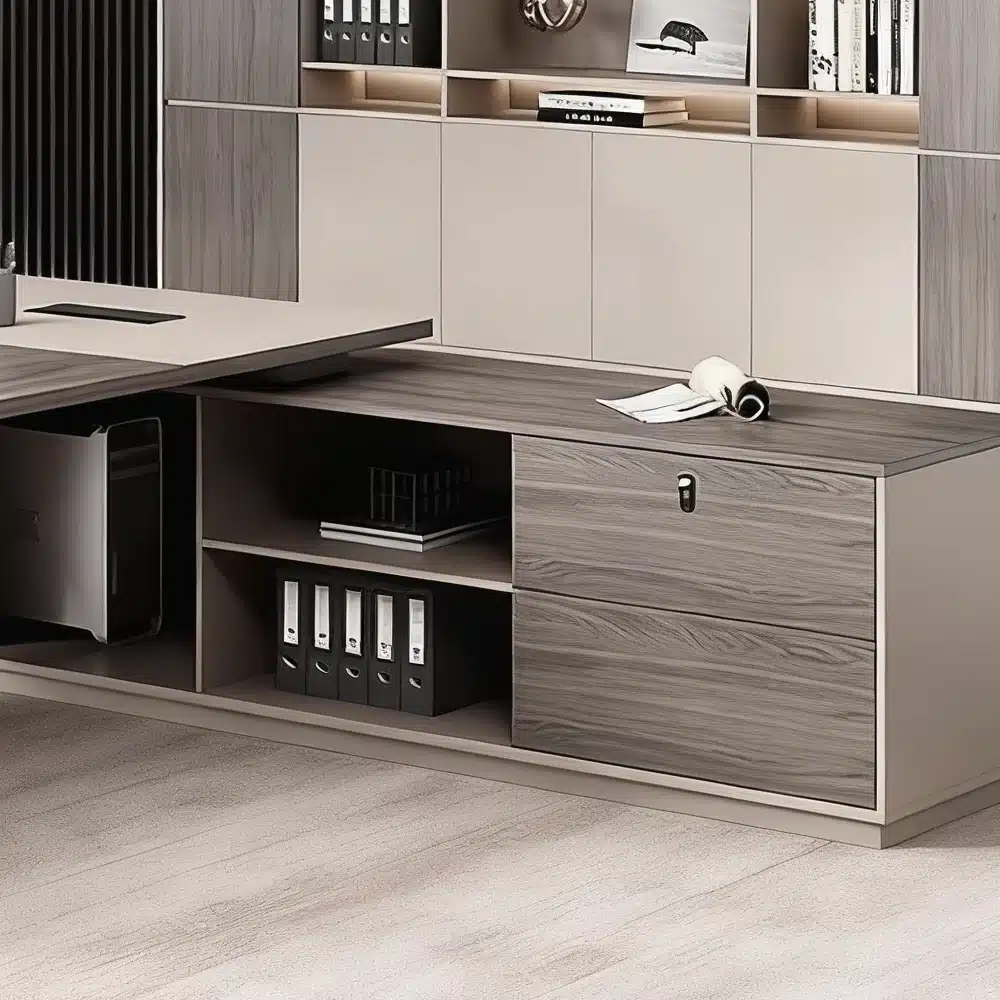 Sleek Panel-style Executive Office Desk Sleek Panel-style Executive Office Desk