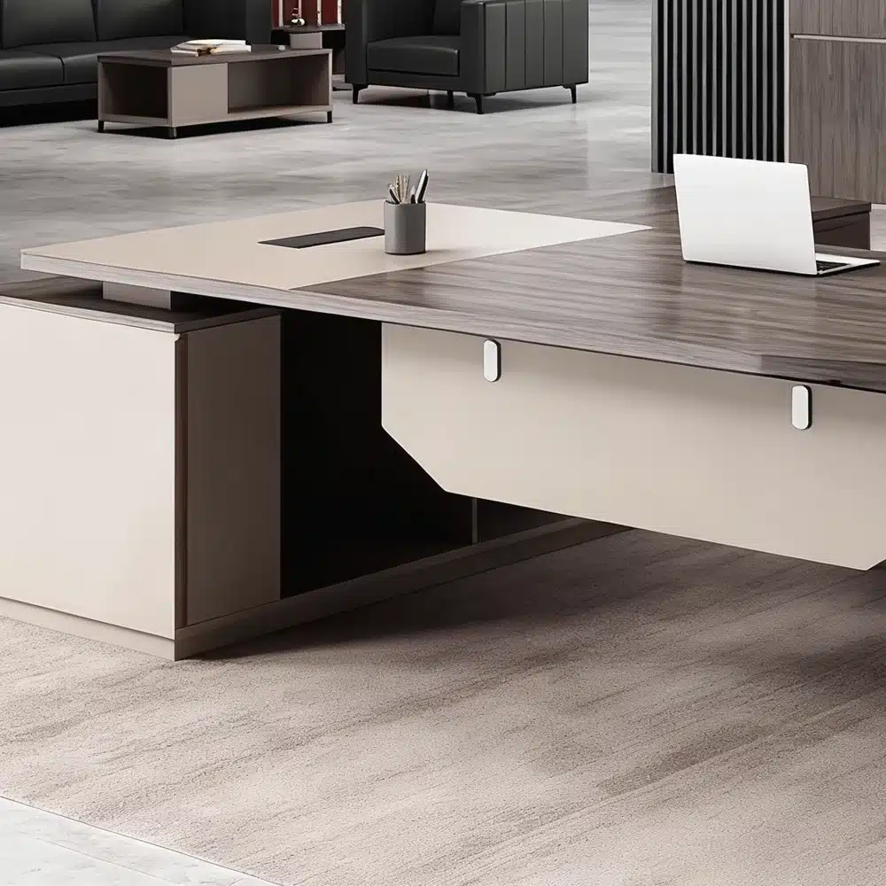 Sleek Panel-style Executive Office Desk Sleek Panel-style Executive Office Desk