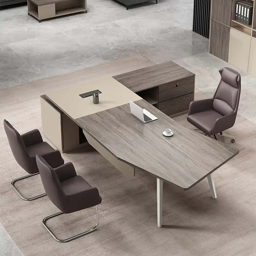 Sleek Panel-style Executive Office Desk Sleek Panel-style Executive Office Desk