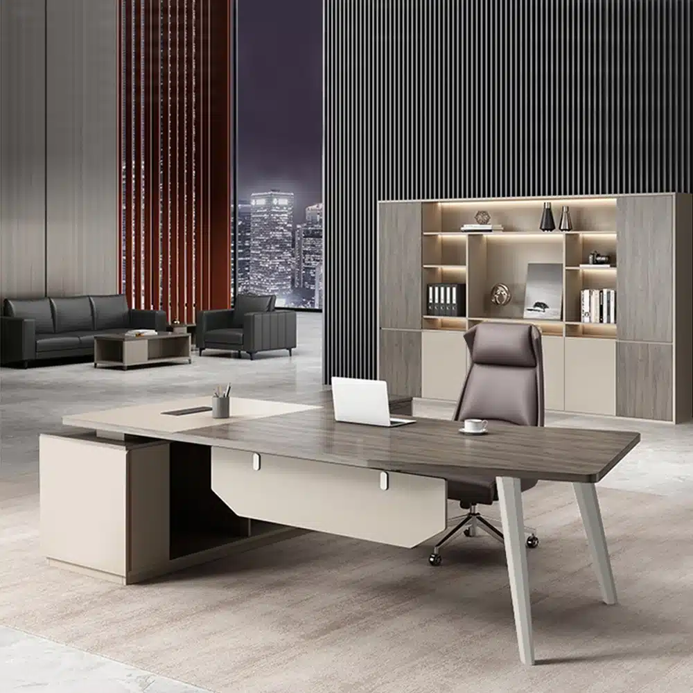 Sleek Panel-style Executive Office Desk Sleek Panel-style Executive Office Desk
