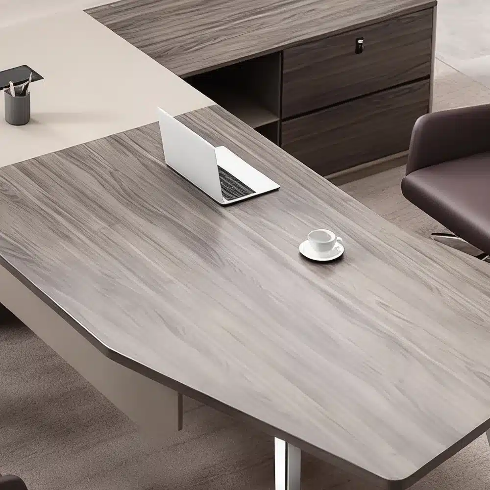 Sleek Panel-style Executive Office Desk Sleek Panel-style Executive Office Desk
