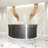Stainless Semi Circular Reception Desk