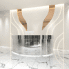 Stainless Semi Circular Reception Desk