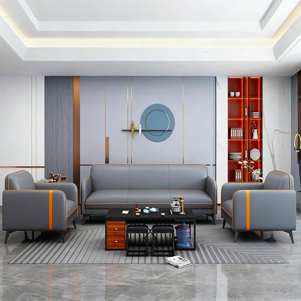 Stylish Leather Sofa, Three Seater - Maoters