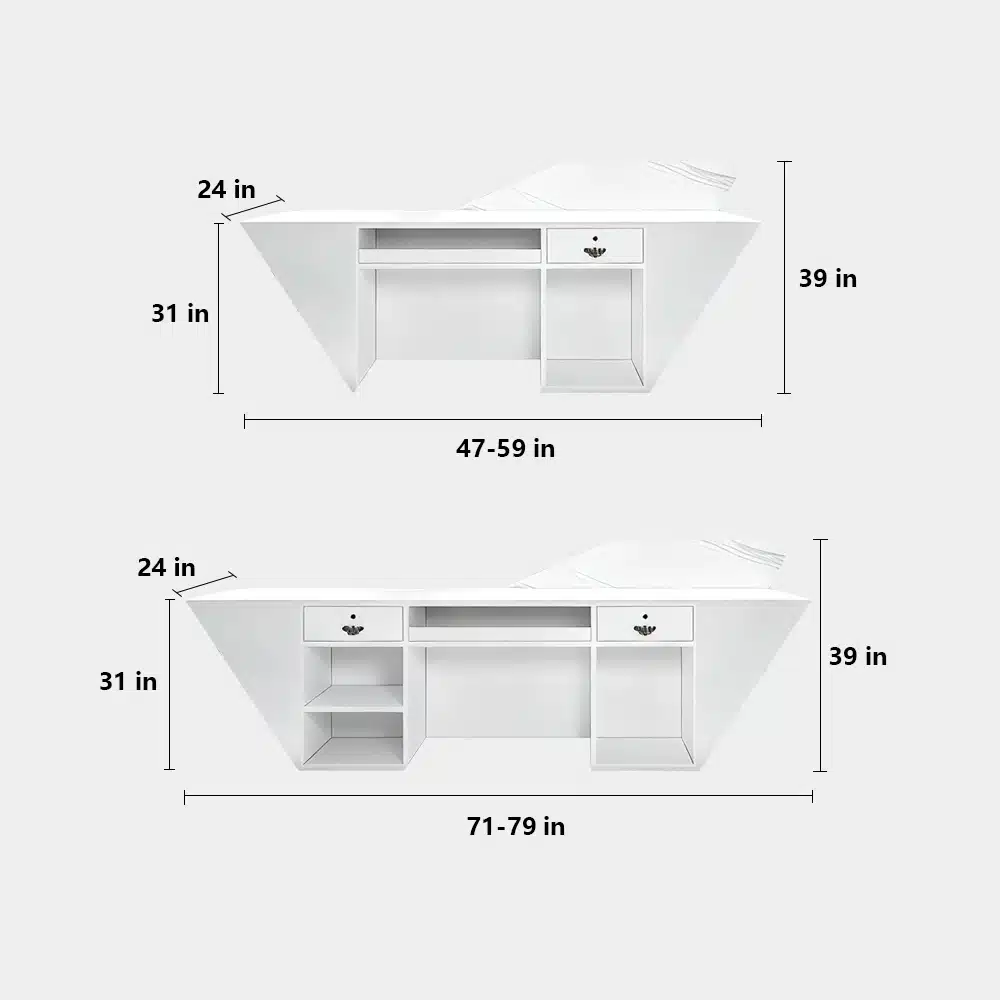 Stylish Reception Desk with Register Counter Storage Stylish Reception Desk with Register Counter Storage