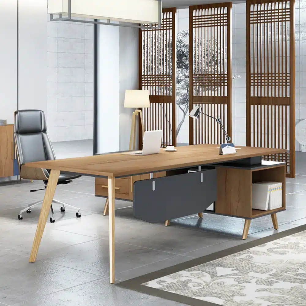 Stylish Solid Wood Executive Desk