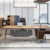 Stylish Solid Wood Executive Desk
