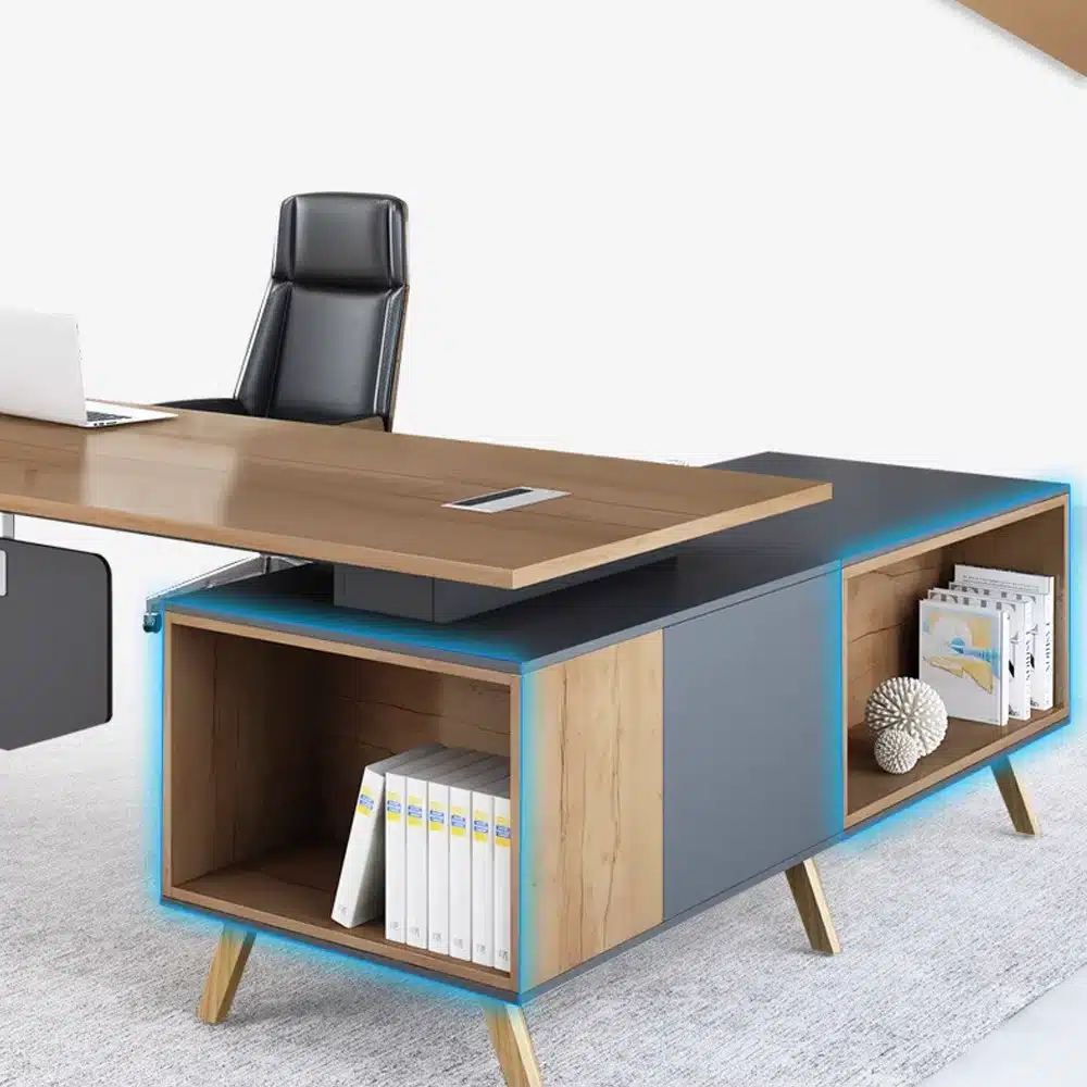 Stylish Solid Wood Executive Desk