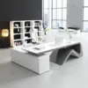 Stylish White Office Desk - Maoters Stylish White Office Desk - Maoters