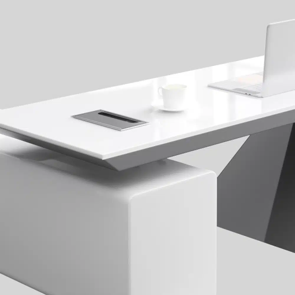 Stylish White Office Desk - Maoters Stylish White Office Desk - Maoters