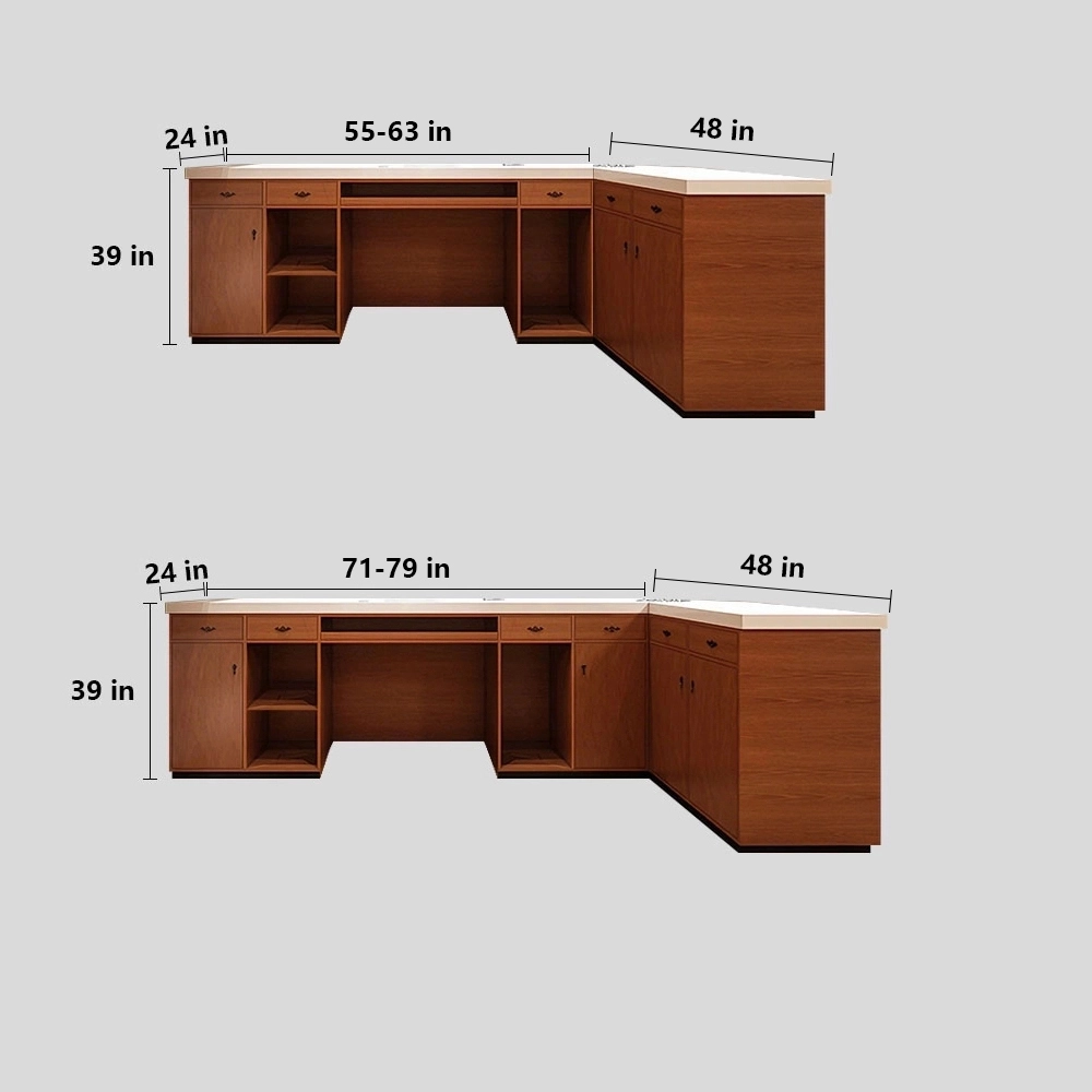 Vintage-style Bar Reception Desk
