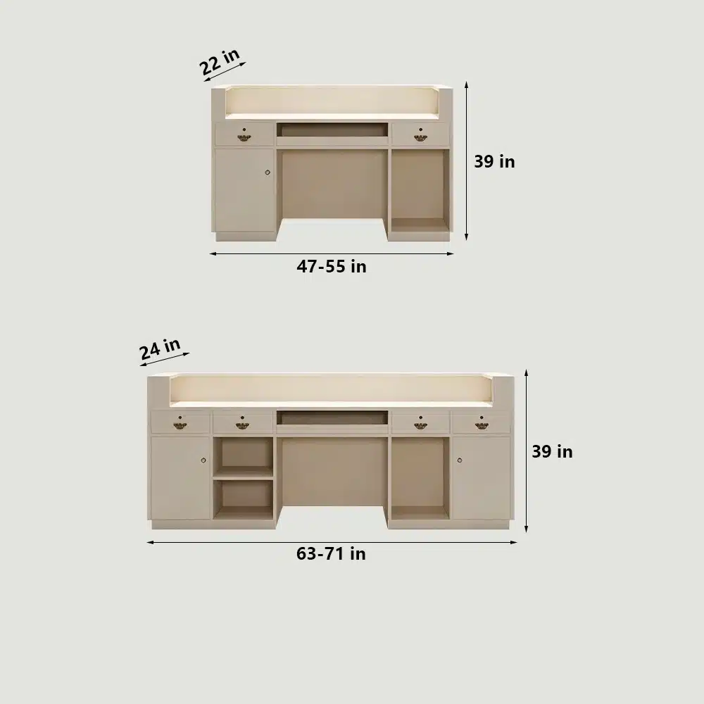 Rectangular Wood Reception Desk Rectangular Wood Reception Desk