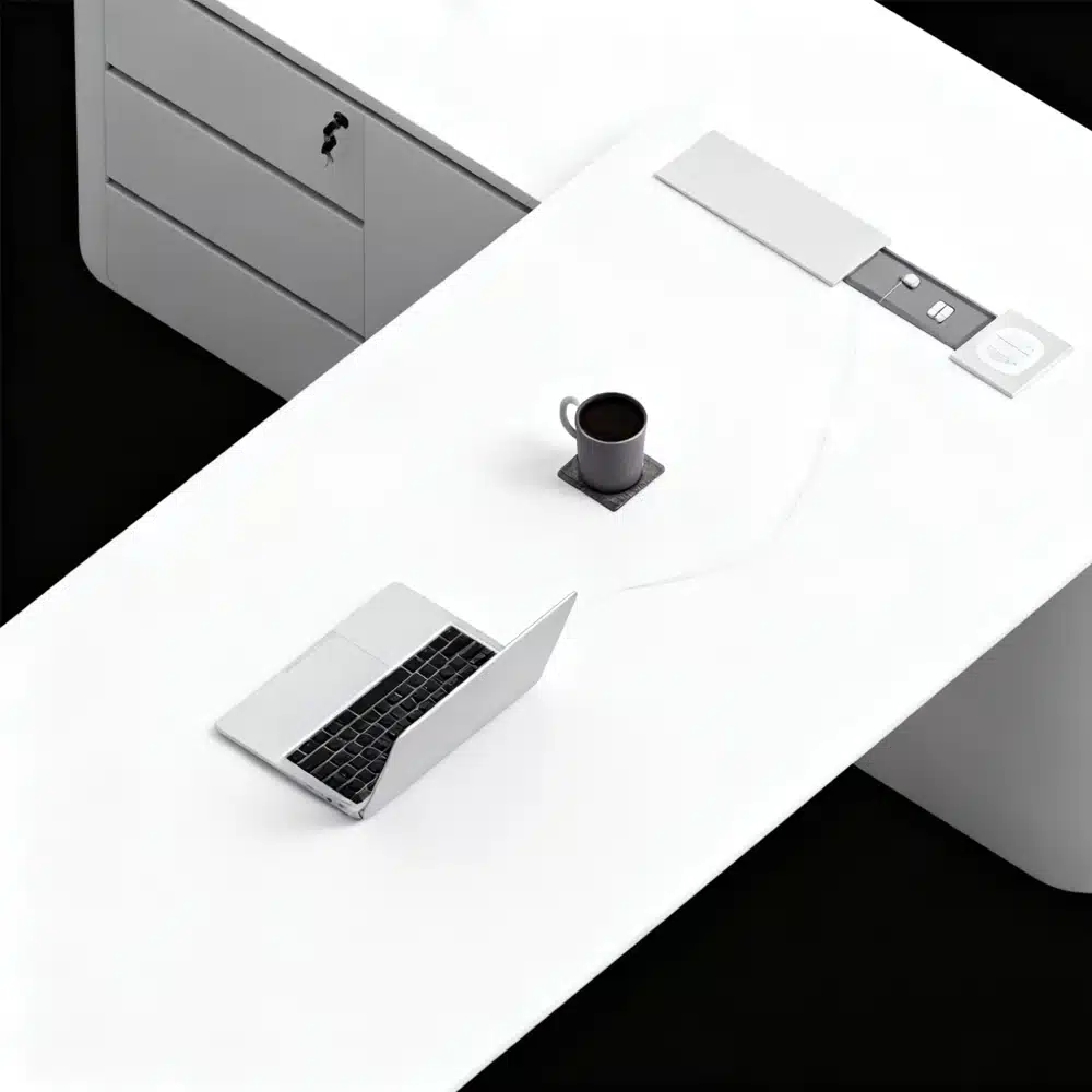 White Lacquered Executive Desk - Modern Creative Office Furniture White Lacquered Executive Desk - Modern Creative Office Furniture