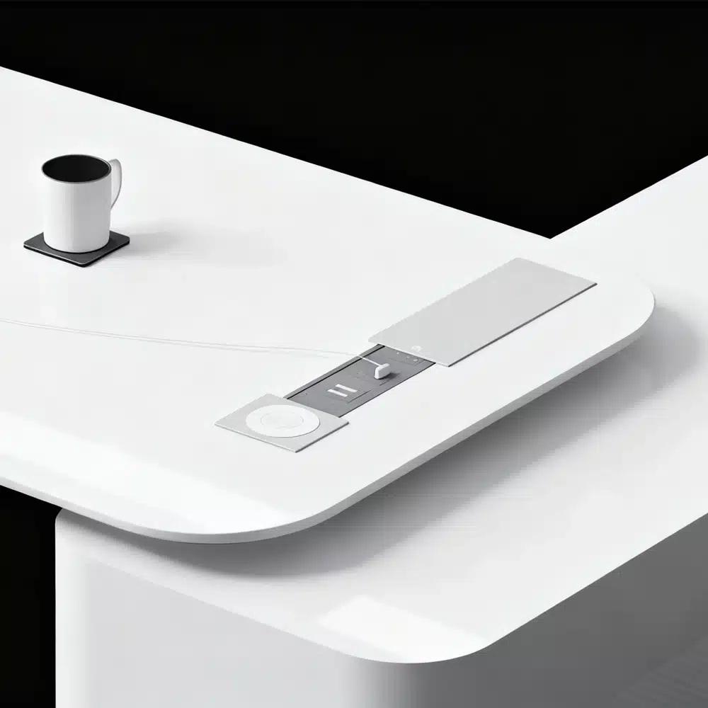 White Lacquered Executive Desk - Modern Creative Office Furniture White Lacquered Executive Desk - Modern Creative Office Furniture