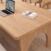 Nordic Solid Wood Rectangular Conference Table