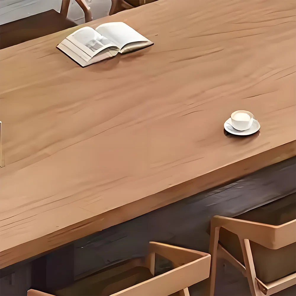 Nordic Simplicity Solid Wood Office Conference Table - Maoters