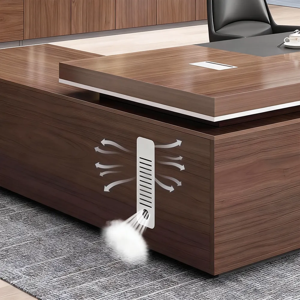 L Shaped Desk with Cabinet Storage - Maoters L Shaped Desk with Cabinet Storage - Maoters