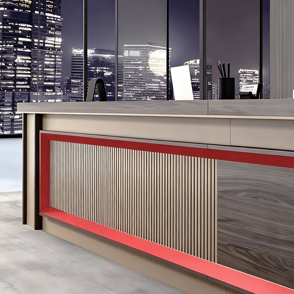 L-Shaped Executive Desk with Drawer & Storage L-Shaped Executive Desk with Drawer & Storage