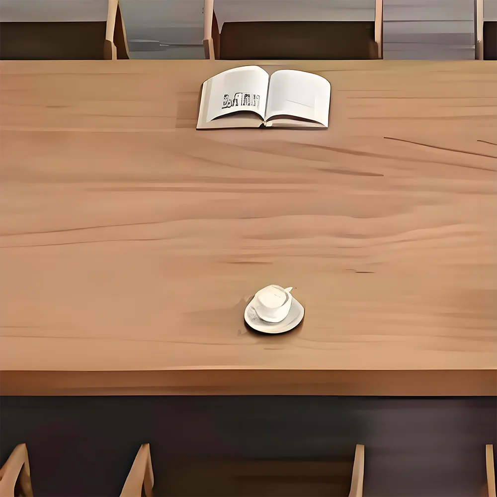 Nordic Simplicity Solid Wood Office Conference Table - Maoters