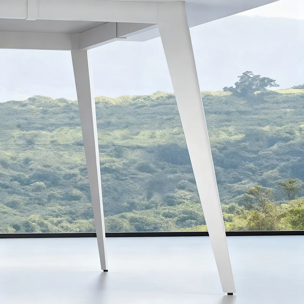 White Rectangular Conference Table – Maoters